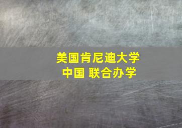 美国肯尼迪大学 中国 联合办学